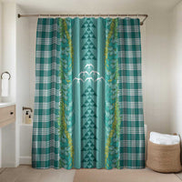 Teal Palaka Hawaii Iwa Bird Bathroom Set Hawaiian Kakau Jade Vine Lei - Polynesian Pride
