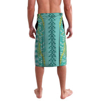 Teal Palaka Hawaii Iwa Bird Lavalava Hawaiian Kakau Jade Vine Lei - Polynesian Pride