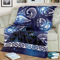Matariki New Zealand Blanket NZ Niho Taniwha Maori New Year Blue Galaxy