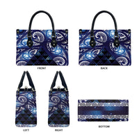 Matariki New Zealand Leather Bag NZ Niho Taniwha Maori New Year Blue Galaxy