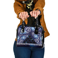 Matariki New Zealand Shoulder Handbag NZ Niho Taniwha Maori New Year Blue Galaxy