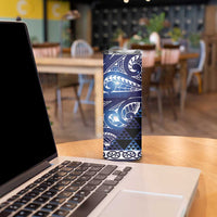 Matariki New Zealand Skinny Tumbler NZ Niho Taniwha Maori New Year Blue Galaxy LT14 - Polynesian Pride