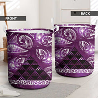 Matariki New Zealand Laundry Basket NZ Niho Taniwha Maori New Year Purple Galaxy