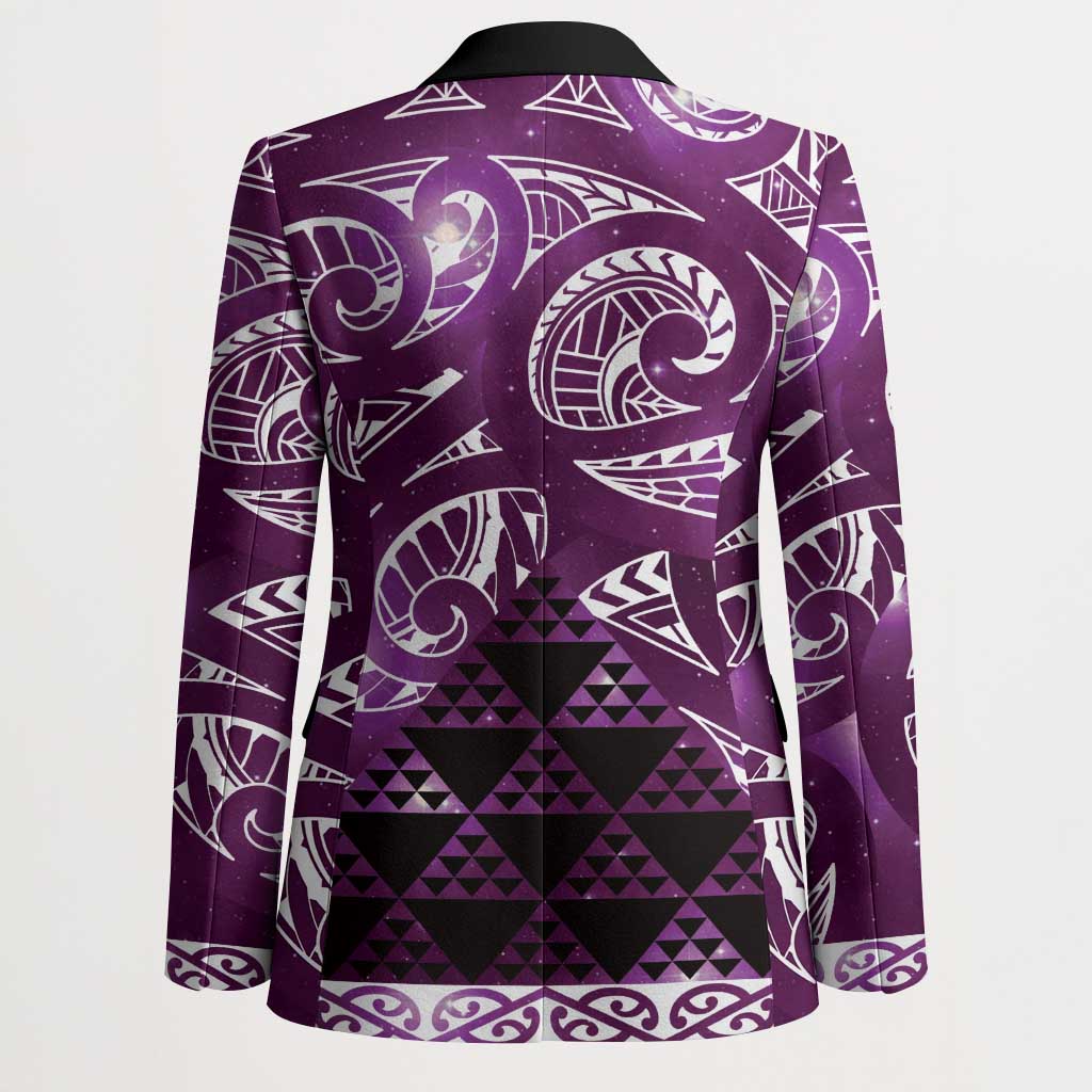 Matariki New Zealand Blazer NZ Niho Taniwha Maori New Year Purple Galaxy