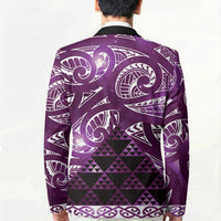 Matariki New Zealand Blazer NZ Niho Taniwha Maori New Year Purple Galaxy