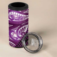 Matariki New Zealand 4 in 1 Can Cooler Tumbler NZ Niho Taniwha Maori New Year Purple Galaxy LT14 - Polynesian Pride