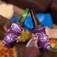 Matariki New Zealand 4 in 1 Can Cooler Tumbler NZ Niho Taniwha Maori New Year Purple Galaxy LT14 - Polynesian Pride