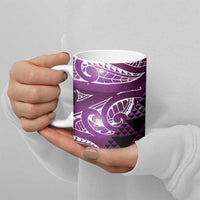 Matariki New Zealand Ceramic Mug NZ Niho Taniwha Maori New Year Purple Galaxy