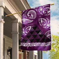 Matariki New Zealand Garden Flag NZ Niho Taniwha Maori New Year Purple Galaxy