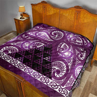 Matariki New Zealand Quilt NZ Niho Taniwha Maori New Year Purple Galaxy