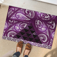 Matariki New Zealand Rubber Doormat NZ Niho Taniwha Maori New Year Purple Galaxy