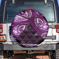 Matariki New Zealand Spare Tire Cover NZ Niho Taniwha Maori New Year Purple Galaxy LT14 Purple - Polynesian Pride