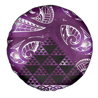 Matariki New Zealand Spare Tire Cover NZ Niho Taniwha Maori New Year Purple Galaxy LT14 - Polynesian Pride