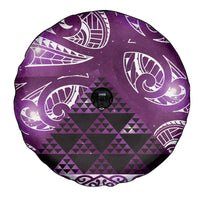 Matariki New Zealand Spare Tire Cover NZ Niho Taniwha Maori New Year Purple Galaxy LT14 - Polynesian Pride