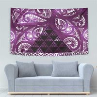 Matariki New Zealand Tapestry NZ Niho Taniwha Maori New Year Purple Galaxy