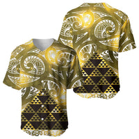 Matariki New Zealand Baseball Jersey NZ Niho Taniwha Maori New Year Yellow Galaxy