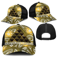 Matariki New Zealand Baseball Net Cap NZ Niho Taniwha Maori New Year Yellow Galaxy