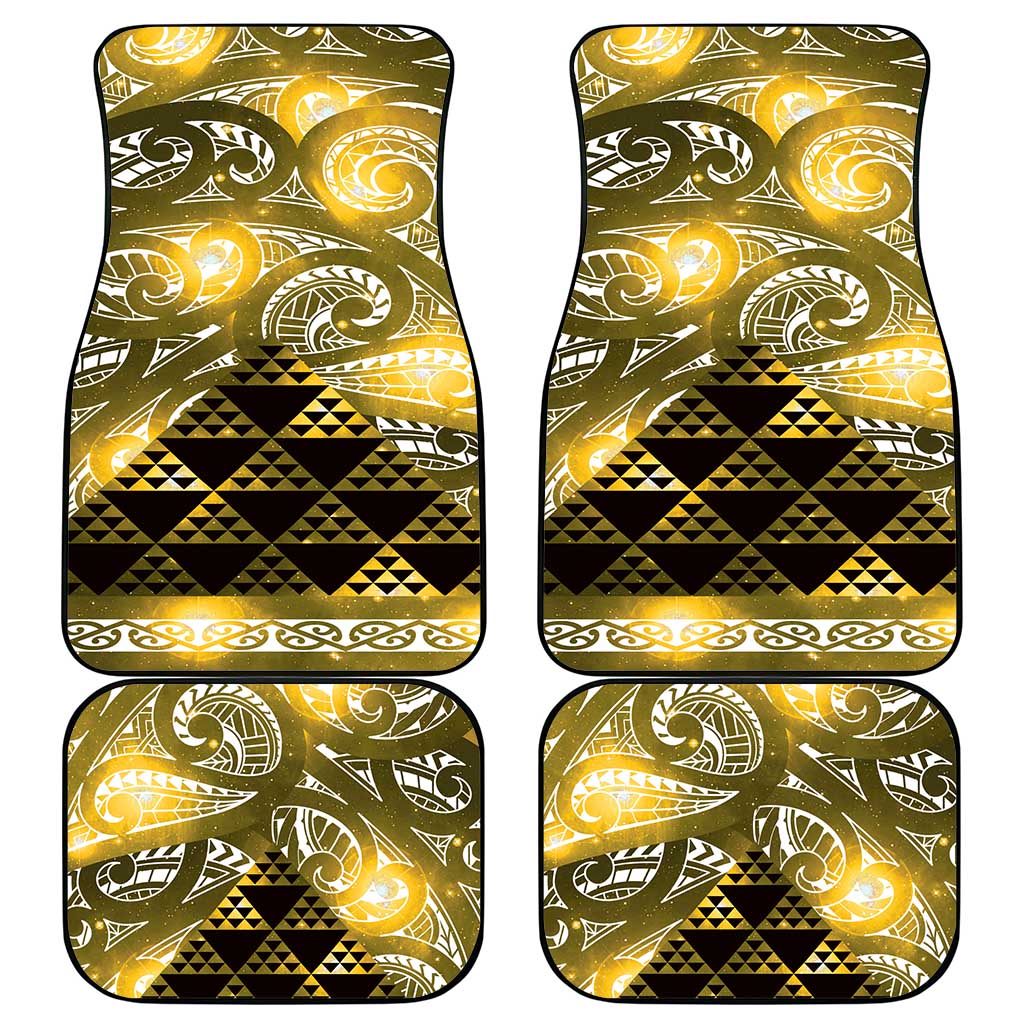 Matariki New Zealand Car Mats NZ Niho Taniwha Maori New Year Yellow Galaxy