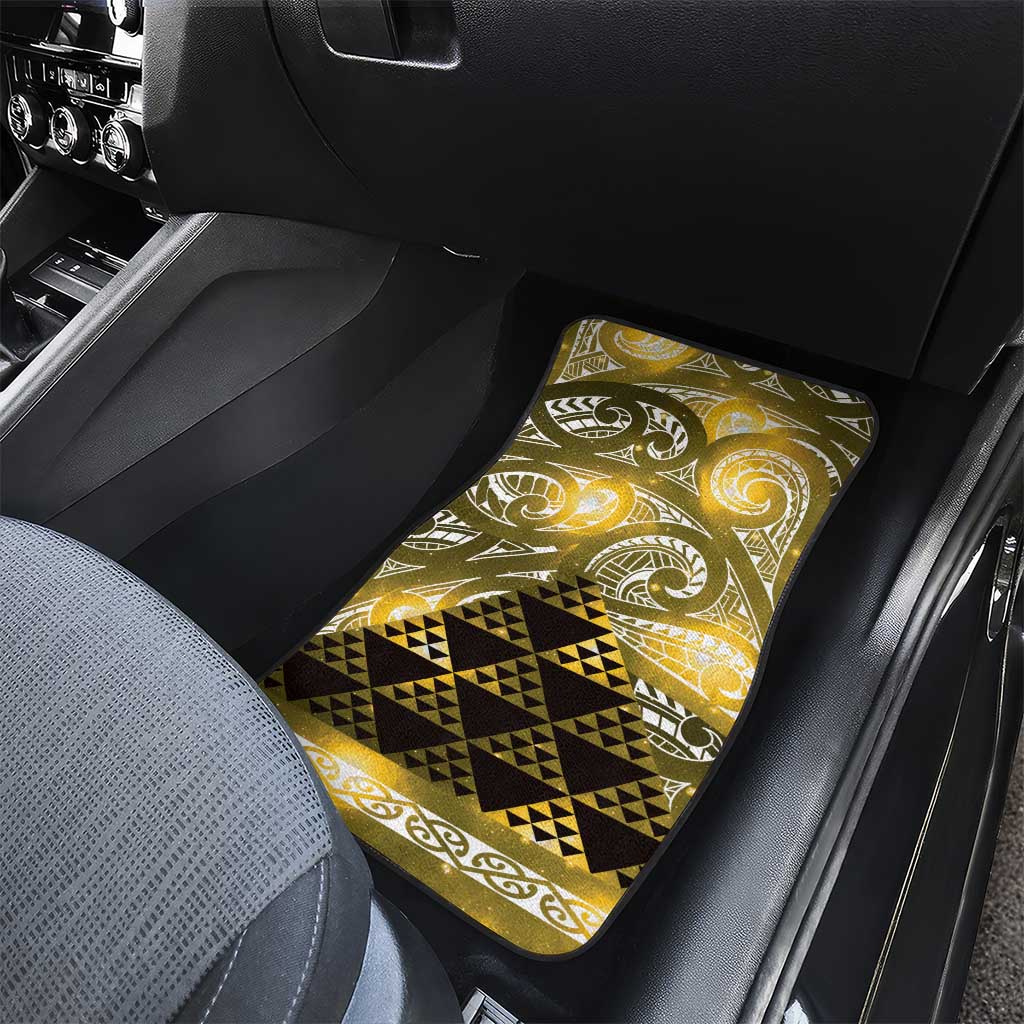 Matariki New Zealand Car Mats NZ Niho Taniwha Maori New Year Yellow Galaxy