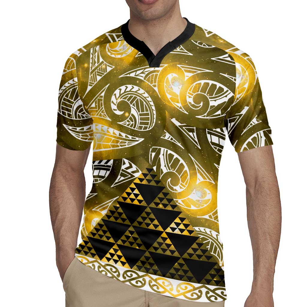 Matariki New Zealand Rugby Jersey NZ Niho Taniwha Maori New Year Yellow Galaxy