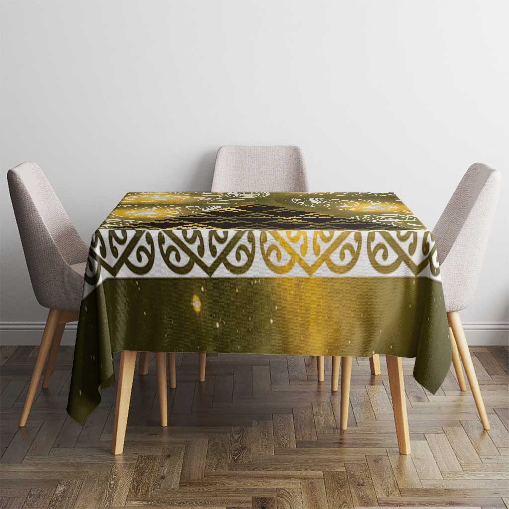 Matariki New Zealand Tablecloth NZ Niho Taniwha Maori New Year Yellow Galaxy