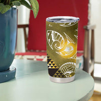 Matariki New Zealand Tumbler Cup NZ Niho Taniwha Maori New Year Yellow Galaxy