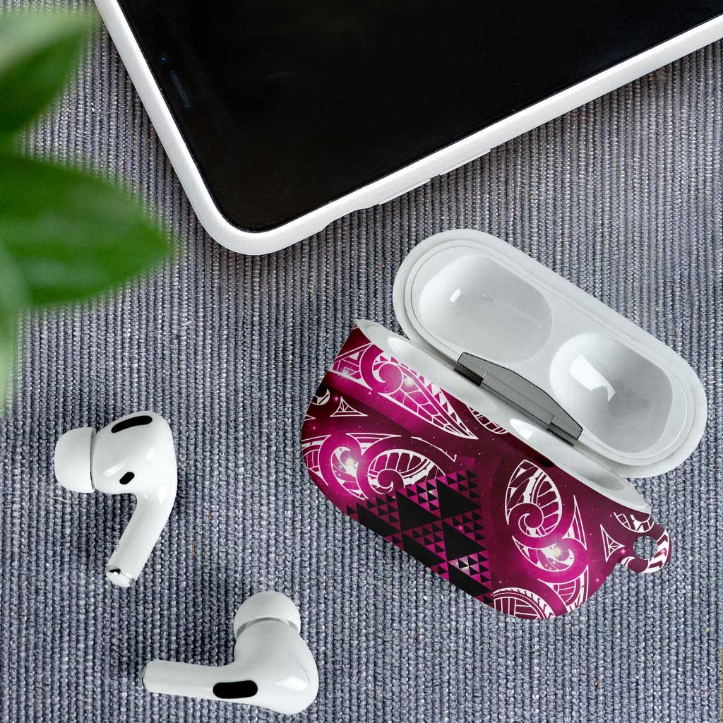 Matariki New Zealand AirPods Case NZ Niho Taniwha Maori New Year Pink Galaxy
