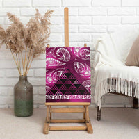 Matariki New Zealand Canvas Wall Art NZ Niho Taniwha Maori New Year Pink Galaxy
