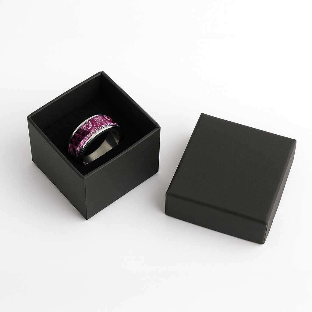 Matariki New Zealand Classic Ring NZ Niho Taniwha Maori New Year Pink Galaxy