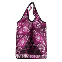 Matariki New Zealand Grocery Bag NZ Niho Taniwha Maori New Year Pink Galaxy