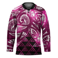 Matariki New Zealand Hockey Jersey NZ Niho Taniwha Maori New Year Pink Galaxy
