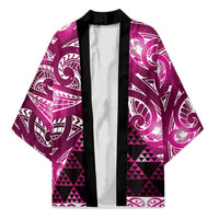 Matariki New Zealand Kimono NZ Niho Taniwha Maori New Year Pink Galaxy