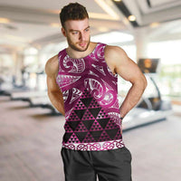 Matariki New Zealand Men Tank Top NZ Niho Taniwha Maori New Year Pink Galaxy