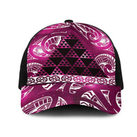 Matariki New Zealand Mesh Trucker Cap NZ Niho Taniwha Maori New Year Pink Galaxy