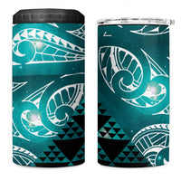 Matariki New Zealand 4 in 1 Can Cooler Tumbler NZ Niho Taniwha Maori New Year Cyan Galaxy LT14 One Size: 16 oz Cyan - Polynesian Pride