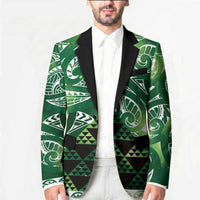 Matariki New Zealand Blazer NZ Niho Taniwha Maori New Year Green Galaxy