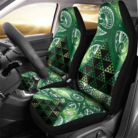Matariki New Zealand Car Seat Cover NZ Niho Taniwha Maori New Year Green Galaxy