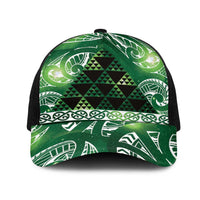 Matariki New Zealand Mesh Trucker Cap NZ Niho Taniwha Maori New Year Green Galaxy