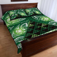 Matariki New Zealand Quilt Bed Set NZ Niho Taniwha Maori New Year Green Galaxy LT14 - Polynesian Pride