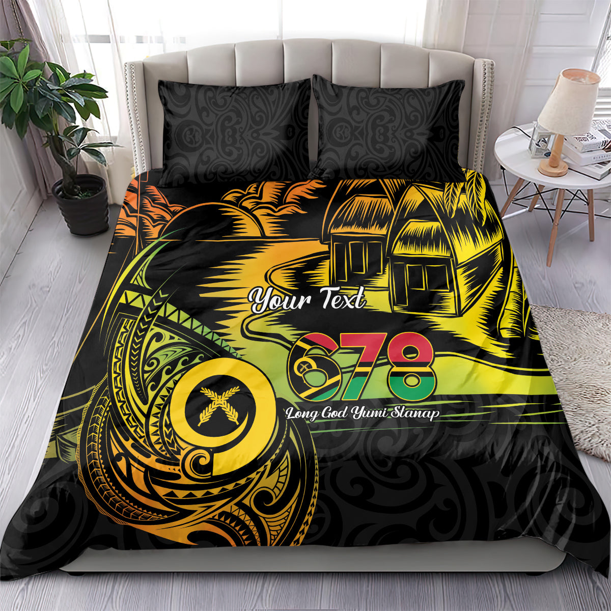 Personalised Vanuatu 678 Bedding Set Proud To Be A Ni-Van