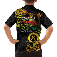 Personalised Vanuatu 678 Family Matching Long Sleeve Bodycon Dress and Hawaiian Shirt Proud To Be A Ni-Van LT14 - Polynesian Pride
