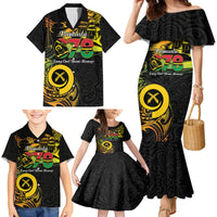 Personalised Vanuatu 678 Family Matching Mermaid Dress and Hawaiian Shirt Proud To Be A Ni-Van LT14 - Polynesian Pride