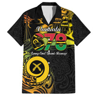 Personalised Vanuatu 678 Family Matching Short Sleeve Bodycon Dress and Hawaiian Shirt Proud To Be A Ni-Van LT14 Dad's Shirt - Short Sleeve Black - Polynesian Pride