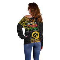 Personalised Vanuatu 678 Off Shoulder Sweater Proud To Be A Ni-Van