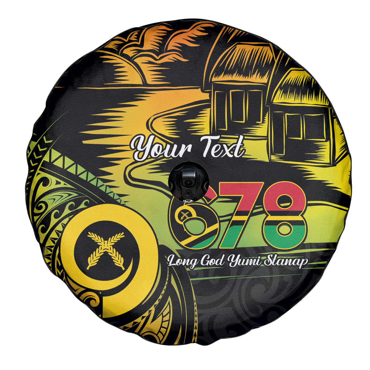 Personalised Vanuatu 678 Spare Tire Cover Proud To Be A Ni-Van