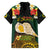 Vanuatu Triton's Trumpet Hawaiian Shirt Tropical Flowers Vanuatuan Map