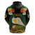 Vanuatu Triton's Trumpet Hoodie Tropical Flowers Vanuatuan Map