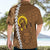 Vanuatu Coconut Crab Hawaiian Shirt Ni-Van Tropical Leaves With Sand Drawing Art