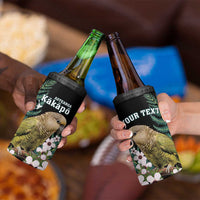 Personalised New Zealand Kakapo 4 in 1 Can Cooler Tumbler Aotearoa Fern With Manuka LT14 - Polynesian Pride