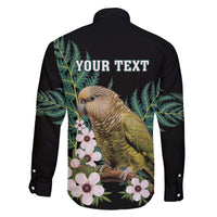 Personalised New Zealand Kakapo Family Matching Puletasi and Hawaiian Shirt Aotearoa Fern With Manuka LT14 - Polynesian Pride